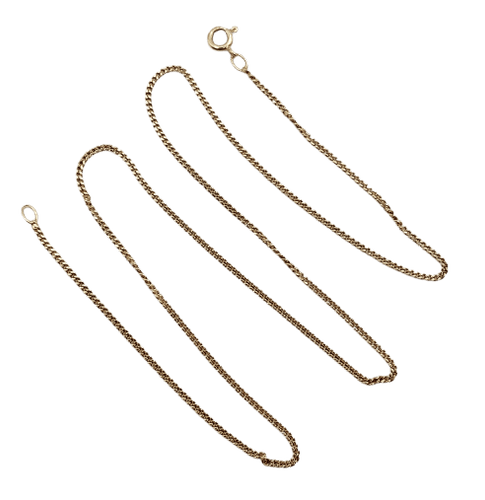 Collier gourmette en or jaune 18K