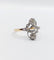 59 Bague toi et moi en or rose, platine et diamants 58 Facettes A07741