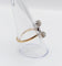59 Bague toi et moi en or rose, platine et diamants 58 Facettes A07741