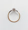 59 Bague toi et moi en or rose, platine et diamants 58 Facettes A07741