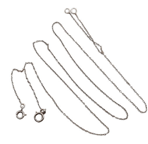 Art déco - Collier chaîne forçat en platine 58 Facettes A07742