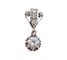 Art déco - Pendentif en or blanc, platine et diamants 58 Facettes A07743