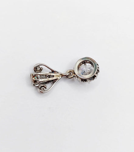 Art déco - Pendentif en or blanc, platine et diamants 58 Facettes A07743