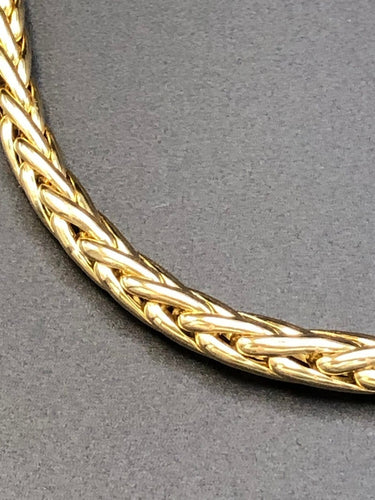 Collier maille épi en or jaune 58 Facettes 21874