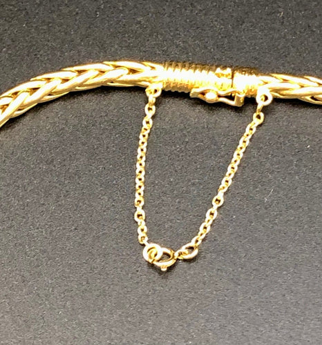 Collier maille épi en or jaune 58 Facettes 21874