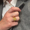 Bague 57 Chevalière aigle en or jaune 58 Facettes REF2528-295