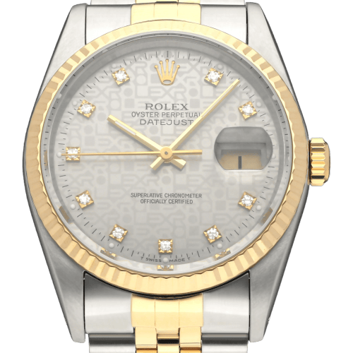 Rolex - Montre Datejust 16233G Computer Dial or et acier