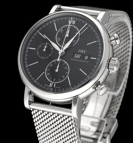 Montre IWC Portofino - Montre chronographe IW391006 en acier 58 Facettes IWC/PRT/006