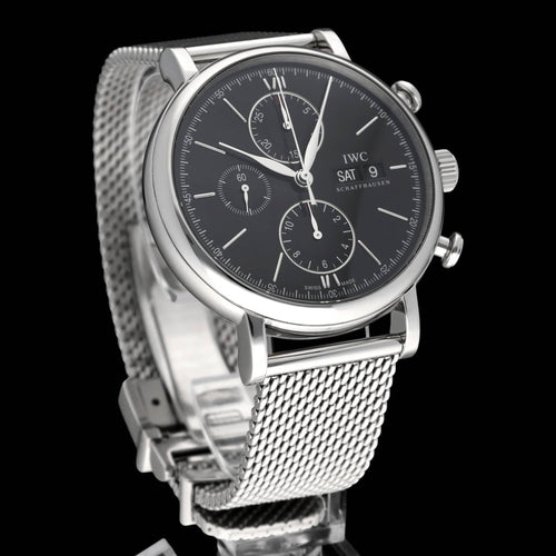 Montre IWC Portofino - Montre chronographe IW391006 en acier 58 Facettes IWC/PRT/006