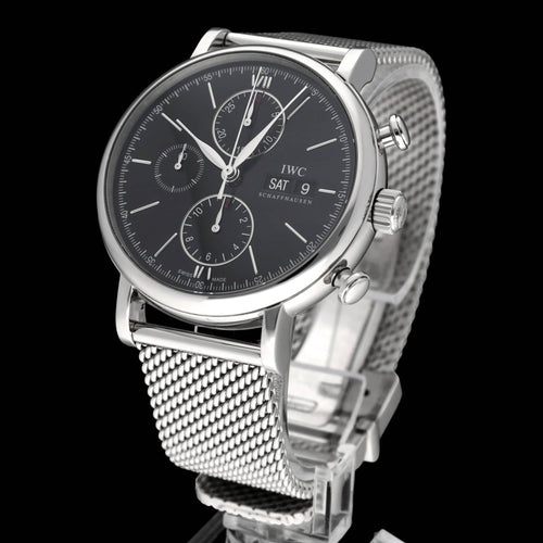 Montre IWC Portofino - Montre chronographe IW391006 en acier 58 Facettes IWC/PRT/006