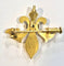 Fleur de Lys - Broche en or jaune et diamants 58 Facettes 21863