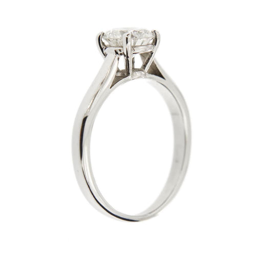 Bague 52 Bague solitaire - Diamant 0,98 ct en or blanc 18 ct 58 Facettes 34732