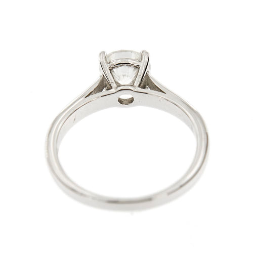 Bague 52 Bague solitaire - Diamant 0,98 ct en or blanc 18 ct 58 Facettes 34732