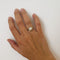53 Bague marguerite en or rose, perle de culture et diamants 58 Facettes LMB-394