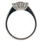 54 Bague en or blanc avec rubis et diamants 58 Facettes G4026