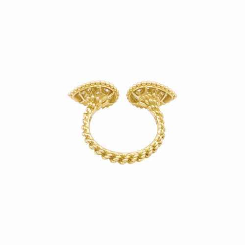 Bague 50 Boucheron Serpent Bohème - Bague Motif S en or jaune et diamants 58 Facettes 35990