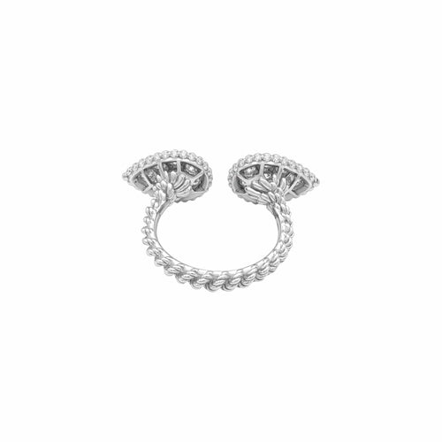 Bague 50 Boucheron - Bague Serpent Bohème Motif S en or blanc et diamants 58 Facettes 35989