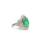 Bague 54 Bague Art déco en platine avec émeraude colombienne et diamants 58 Facettes 50509