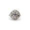 Bague 56 Art déco - Bague Order of the Eastern Star en or blanc et diamants 58 Facettes 11219