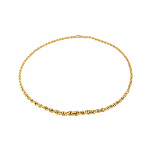 Collier maille corde en or jaune 58 Facettes 5858125CN