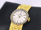 Omega - Montre mécanique en or 18 carats et diamants 58 Facettes 8034