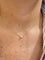 Collier ras du cou solitaire en or jaune 18 carats et diamant 58 Facettes 91014