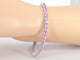 Bracelet tennis en or blanc et saphirs roses 58 Facettes 2902