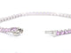 Bracelet tennis en or blanc et saphirs roses 58 Facettes 2902