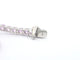 Bracelet tennis en or blanc et saphirs roses 58 Facettes 2902