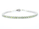 Bracelet tennis en or blanc et saphirs naturels 58 Facettes 2904