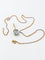 Pendentif et chaîne en deux ors 18 carats et aigue-marine 58 Facettes 91014