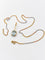Pendentif et chaîne en deux ors 18 carats et aigue-marine 58 Facettes 91014