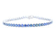 Bracelet tennis en or blanc et saphirs naturels 58 Facettes 2906