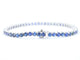 Bracelet tennis en or blanc et saphirs naturels 58 Facettes 2906