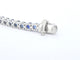 Bracelet tennis en or blanc et saphirs naturels 58 Facettes 2906
