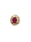 51 Bague vintage en or jaune 18 ct, rubis de Birmanie et diamants 58 Facettes 1205/A OC