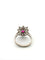 50 Années 50/60 - Bague en platine, rubis de Birmanie et diamants 58 Facettes 1205/B OC