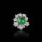 Parure convertible en or 18 carats, argent, émeraudes et diamants 58 Facettes C2