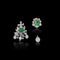 Parure convertible en or 18 carats, argent, émeraudes et diamants 58 Facettes C2