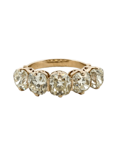 53 Bague vintage en or blanc 18 ct et diamants taille ancienne 58 Facettes 517/26 C