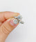 55.5 Bague Art déco en or blanc, platine et diamants 58 Facettes A07703