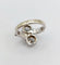 55.5 Bague Art déco en or blanc, platine et diamants 58 Facettes A07703
