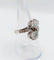 55.5 Bague Art déco en or blanc, platine et diamants 58 Facettes A07703