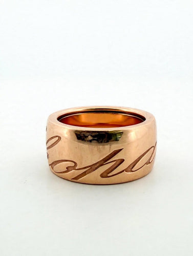 54 Chopard - Bague large en or rose 58 Facettes 3366/A