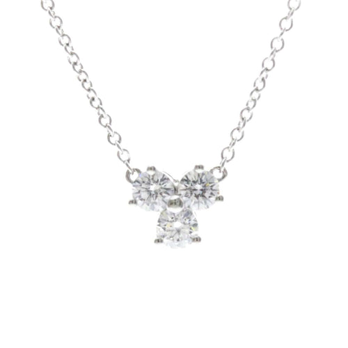 Pendentif Tiffany & Co. Aria - Pendentif en platine et diamants 58 Facettes zy8arosaiy