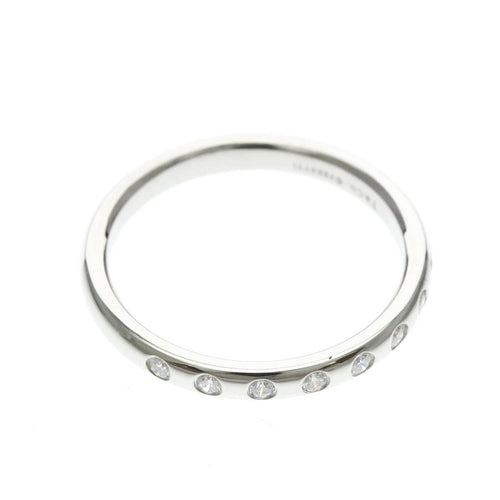 60 Tiffany & Co. - Bague Stacking Band en platine et diamants 58 Facettes wm2oluzi7x