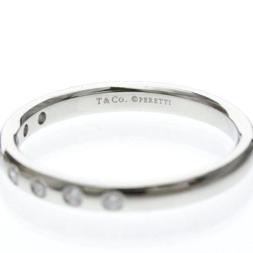 60 Tiffany & Co. - Bague Stacking Band en platine et diamants 58 Facettes wm2oluzi7x