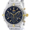 Breitling Windrider - Montre chronographe automatique en acier et or jaune 58 Facettes km3m002p1f