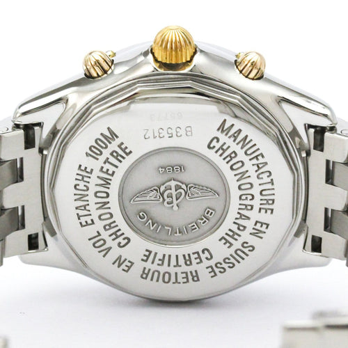 Breitling Windrider - Montre chronographe automatique en acier et or jaune 58 Facettes km3m002p1f