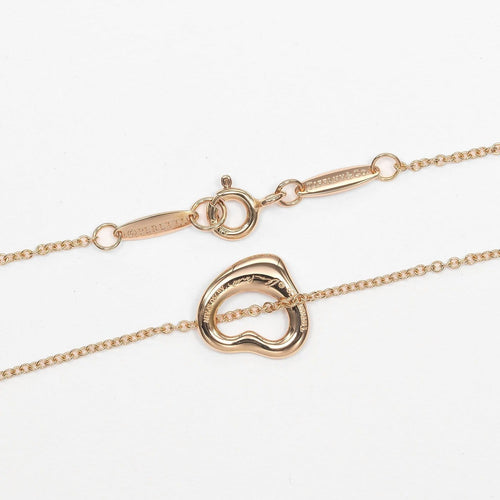 Tiffany & Co. Elsa Peretti - Pendentif Open Heart en or rose et diamants 58 Facettes al4v8l38yq